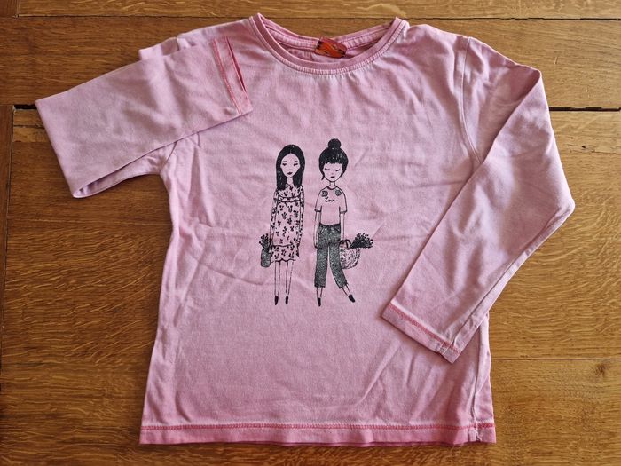 Tee-shirt à manches longues délavé