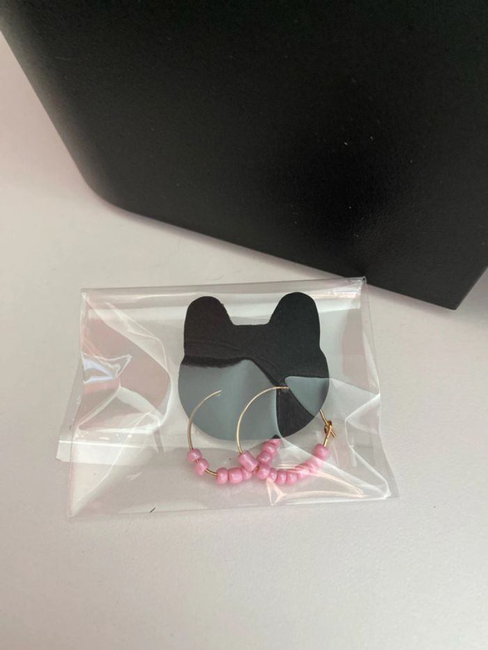 Lot de 2 paires de boucles d’oreille avec petites perles - photo numéro 3