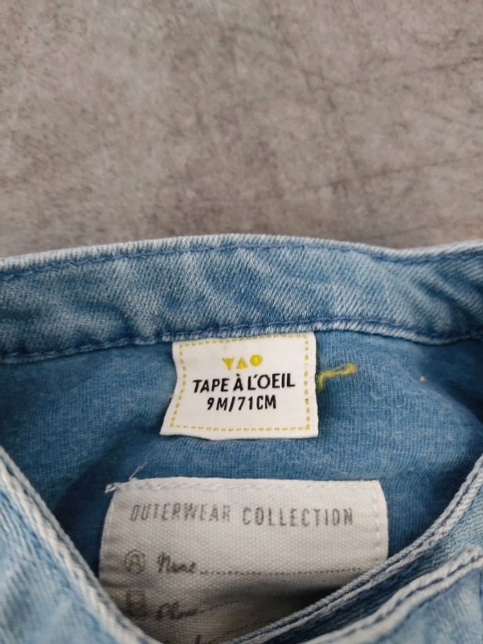 Veste en jean taille 9mois - photo numéro 4
