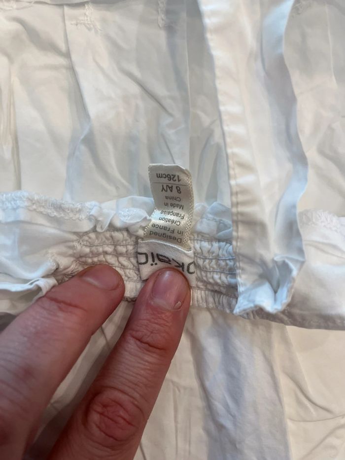 Débardeur léger blanc fille 8ans okaidi - photo numéro 5