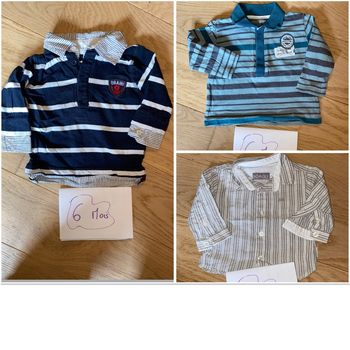 Lot chemises / polos – 6 mois