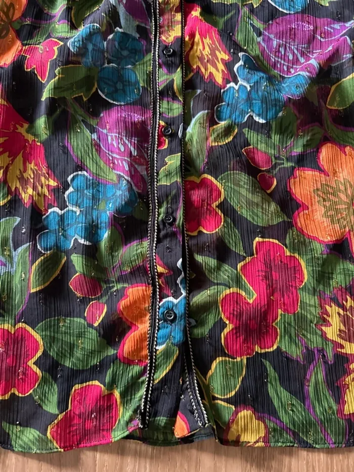 Chemise colorée bords dorés - photo numéro 5