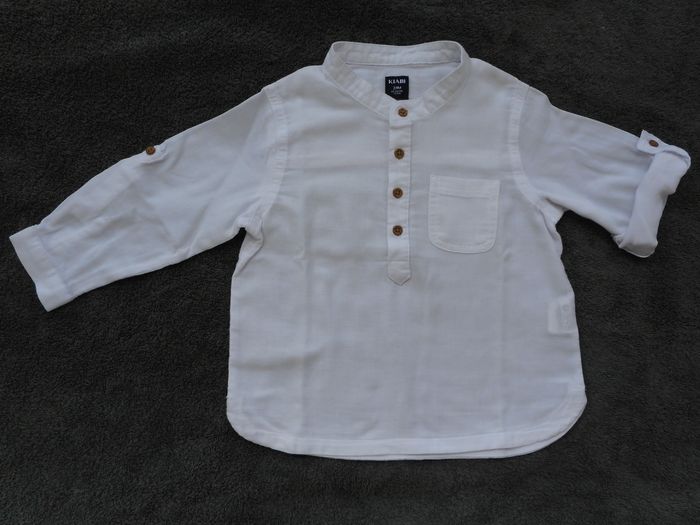 Chemise manches longues blanche - KIABI - 24 mois - photo numéro 2