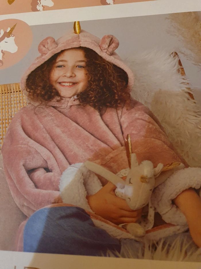 Plaid Sweat-shirt Atmosphera 3ans à 10 ans modèle licorne - photo numéro 2