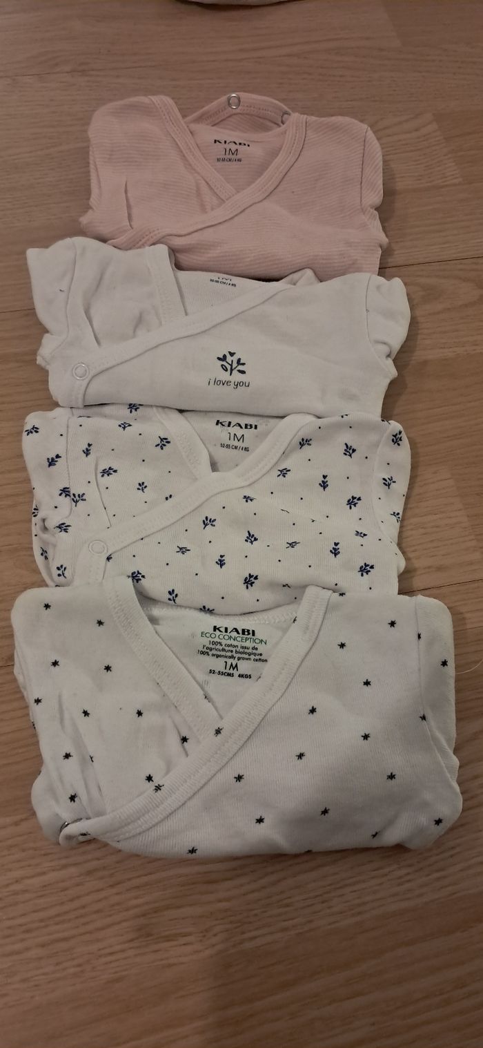 Lot body manche longue 1 mois