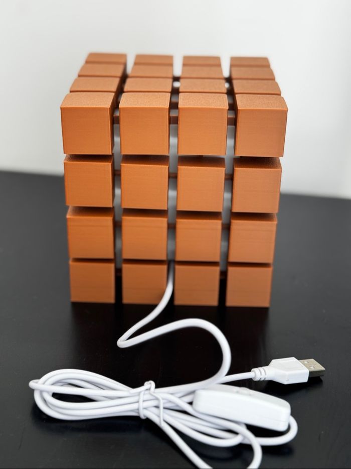Lampe veilleuse cube multicolore - photo numéro 10
