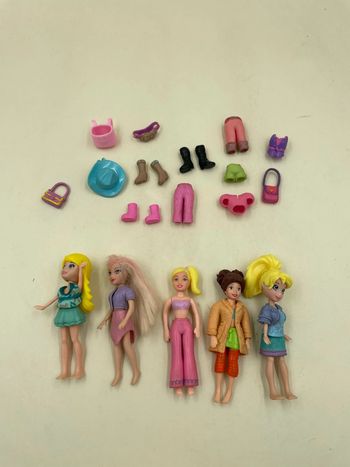 Lot de 4 figurines Polly Pocket Mattel