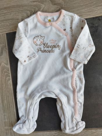 Pyjama en coton bébé fille 1 mois