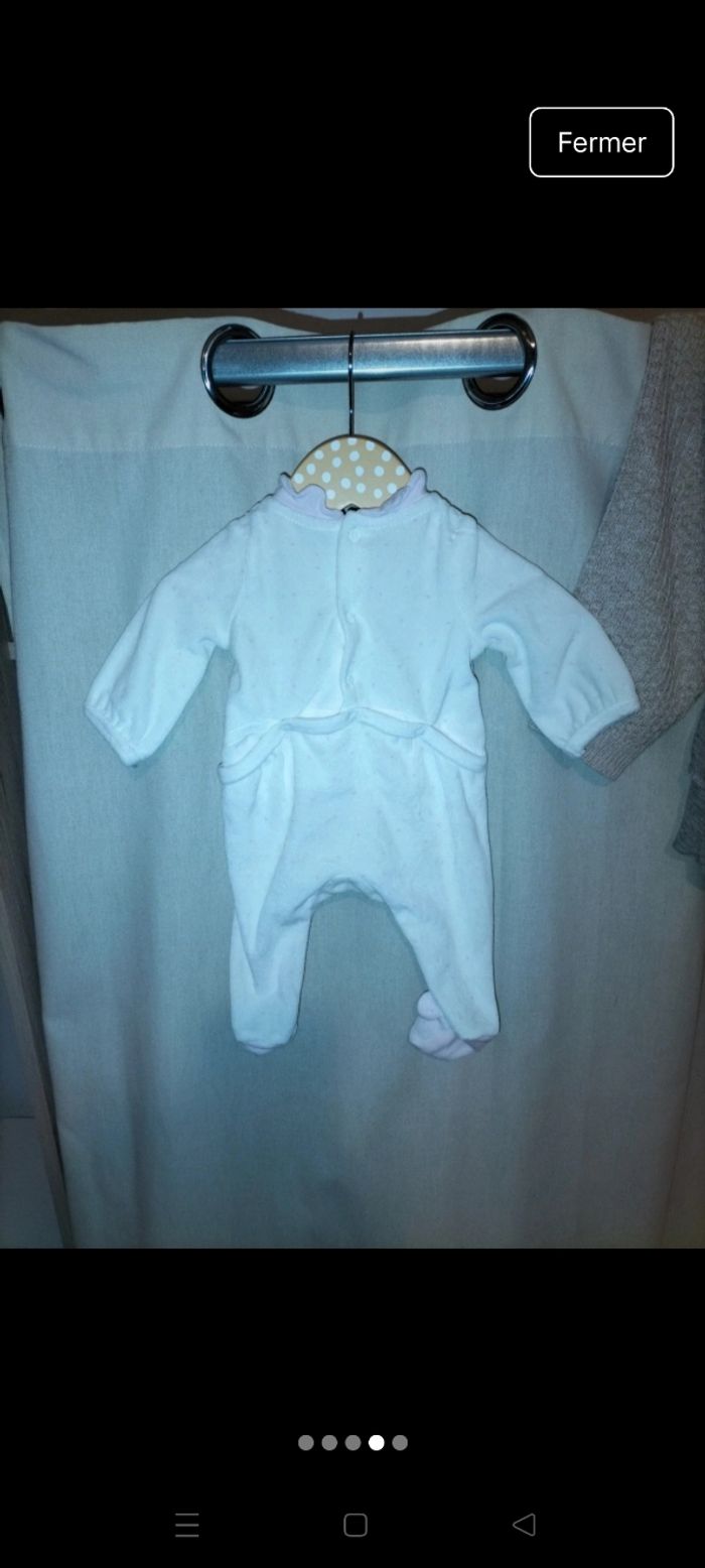 Pyjama blanc sergent major 1 mois - photo numéro 2