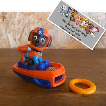 Idée cadeau 🎁 Figurine Zuma Launching Surfboard de la Pat Patrouille avec sa bouée à lancer