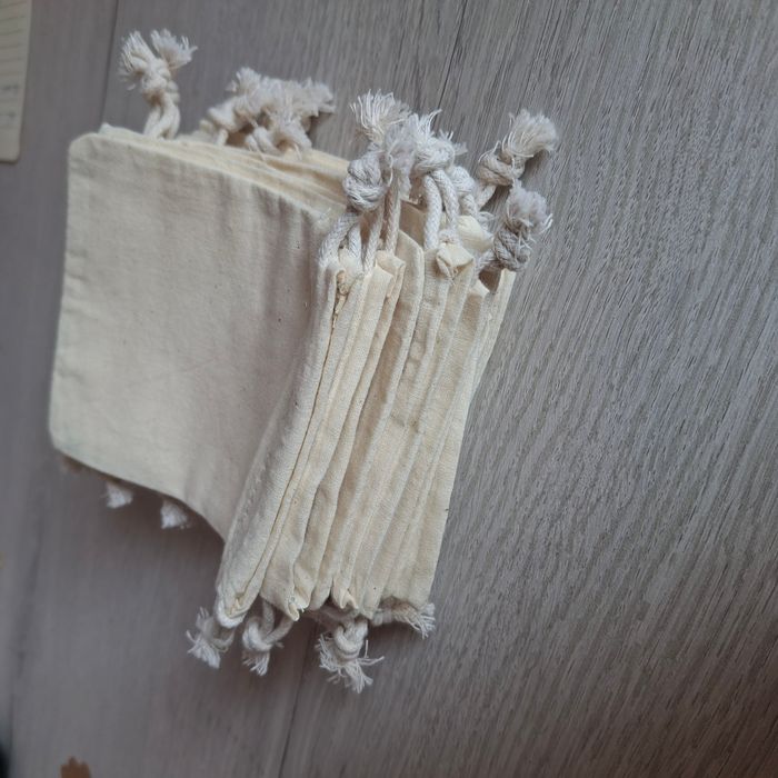 Lot de 16 pochons en coton 10x12 cm avec cordon rétractable - Neuf avec emballage d'origine - photo numéro 8