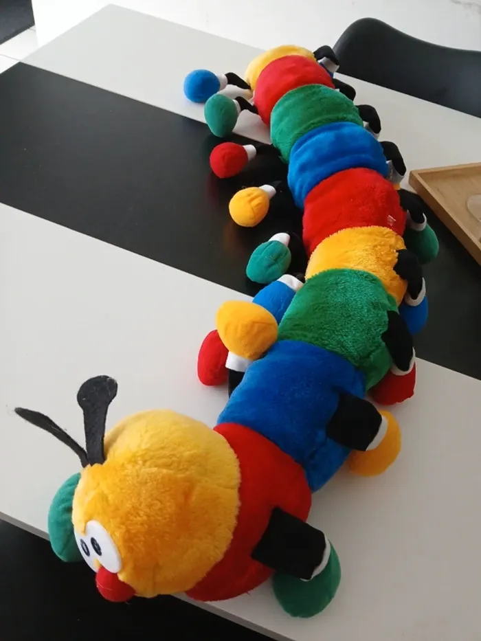Grande Péluche chenille colorée🎉🎁 - photo numéro 8