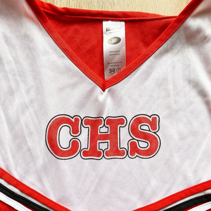 Smiffys Tenue de Pom-Pom Girl Femme Exclusive US Cheerleaders Sportwear Rouge (Taille M) - photo numéro 5