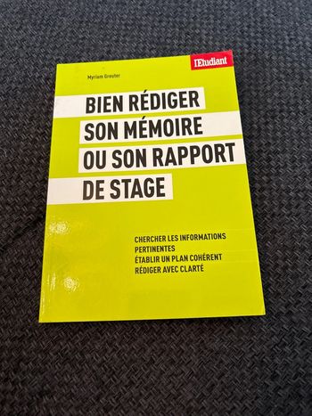 Livré Bien rédiger son mémoire ou rapport de stage