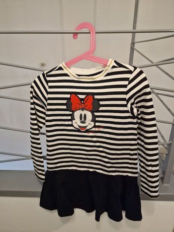 robe blanche et noire Minnie Disney