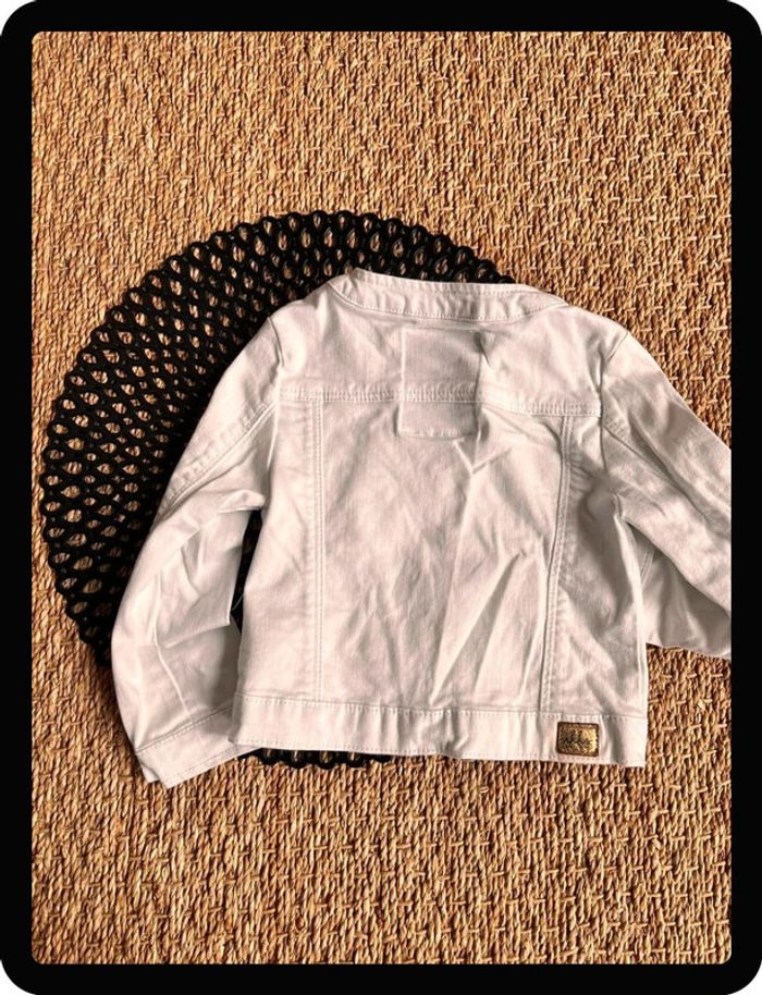 Veste jean ikks blanche - photo numéro 2