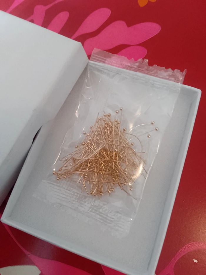 Tiges pour bijoux à têtes d'épingles 3 cm