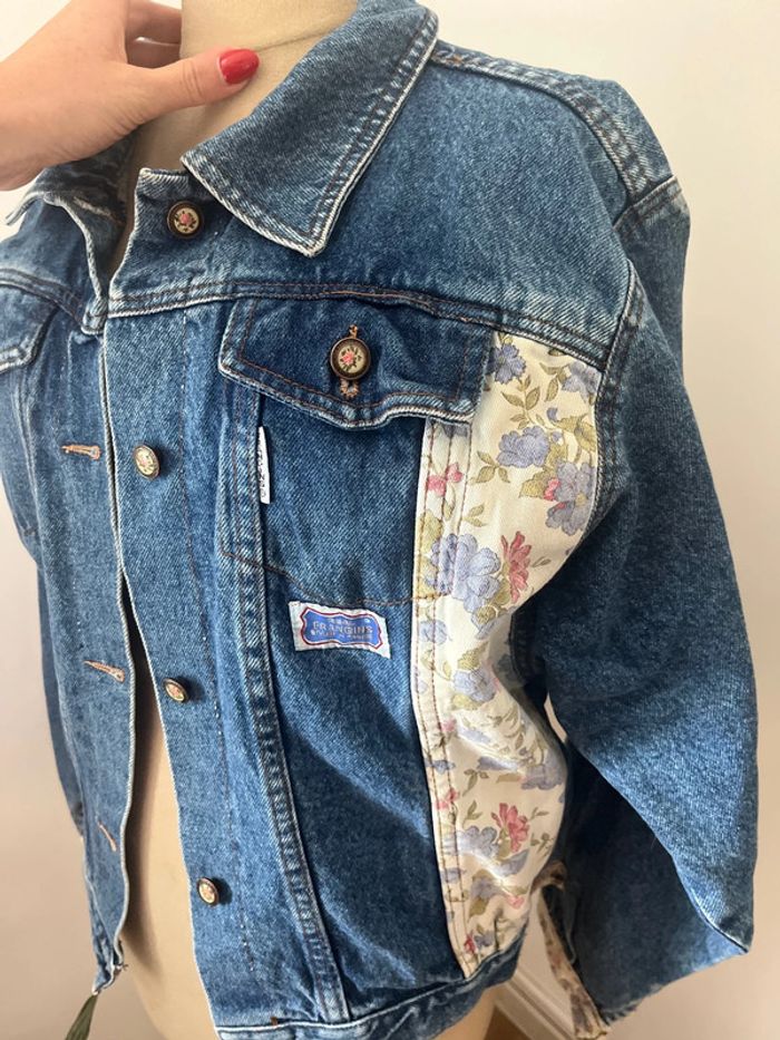 Veste en jean vintage taille M - photo numéro 5
