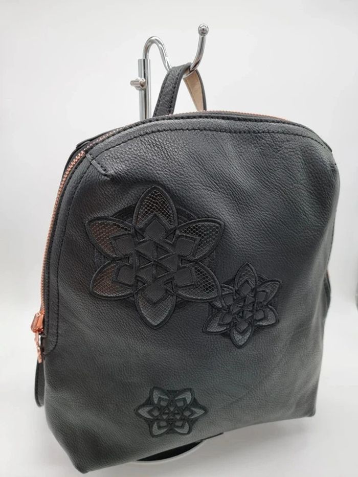 Desigual sac à dos réversible noir/beige Trip Madeira - photo numéro 3