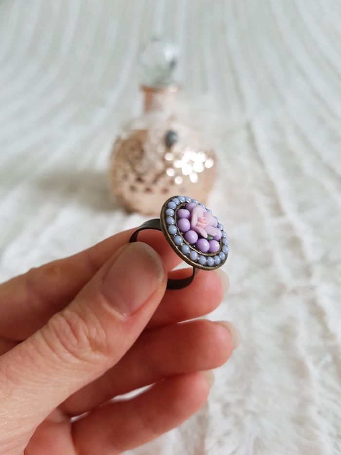 Bague fantaisie vintage ajustable - photo numéro 4