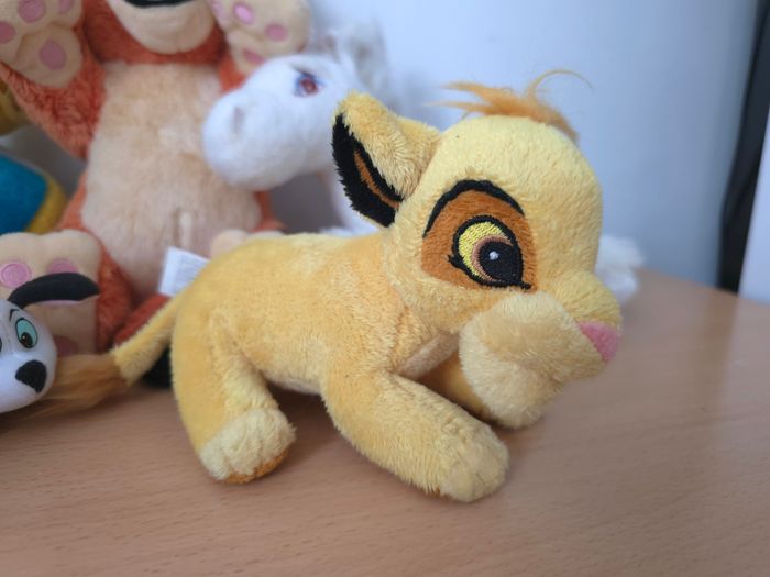 Lot peluche / plush bundle Disney Roi Lion Simba Lion King Polochon Dalmatien - photo numéro 2