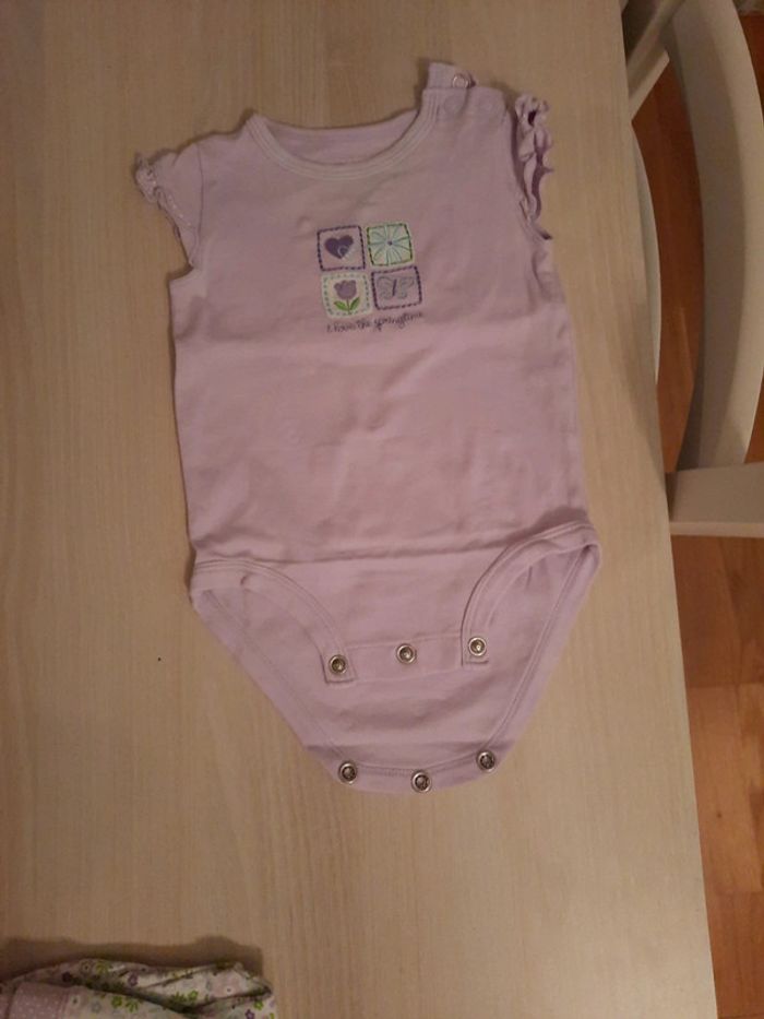 Ensemble body et pantacourt fille 6 mois - photo numéro 2