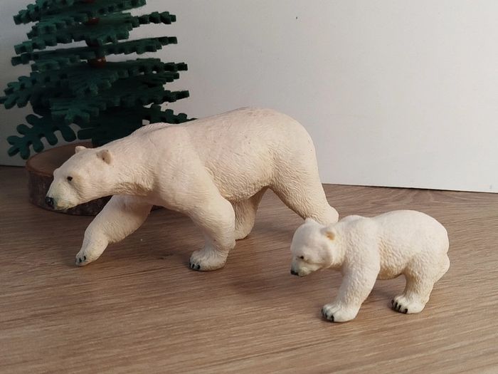 PAPO Ours polaire ourson  figurine Animal de la banquise - photo numéro 2