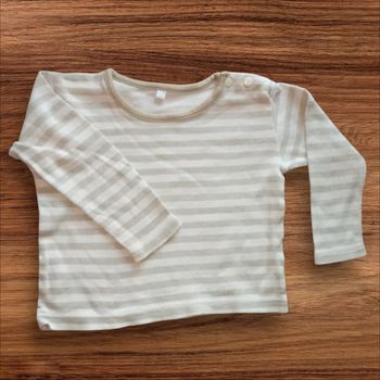 T-shirt blanc et marron clair - 23Mois