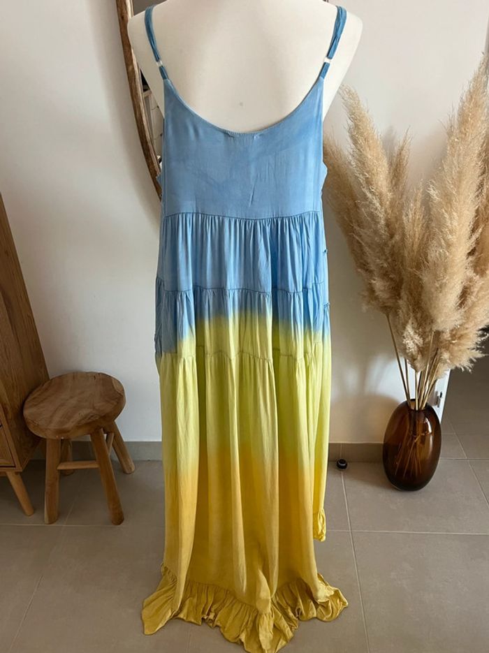 Robe longue d’été bleue et jaune Caractère(s) - photo numéro 6