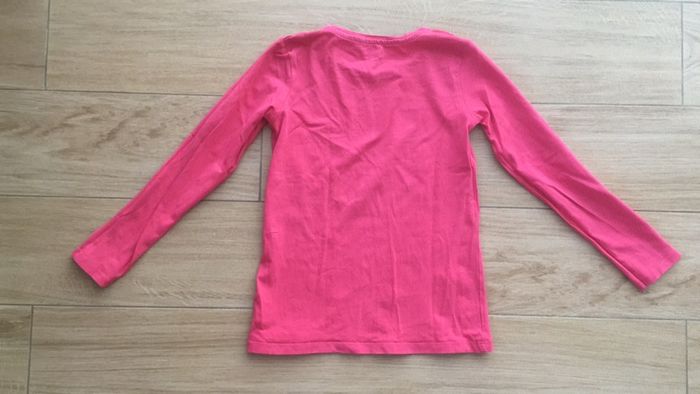 T-shirt manches longues rose DPAM - photo numéro 3