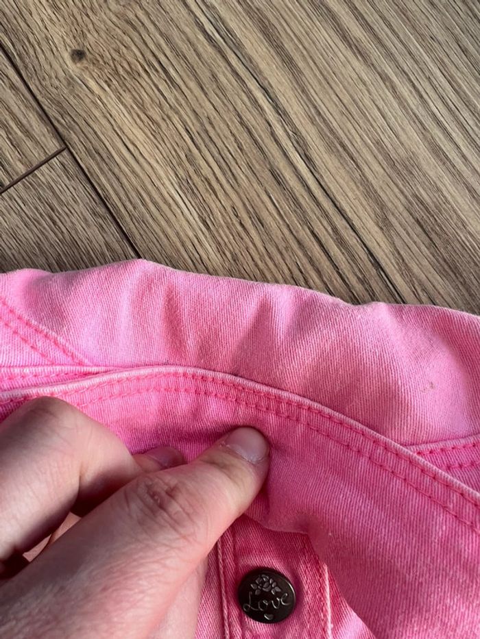Veste courte demi-saison rose fluo fille 3 ans - photo numéro 8