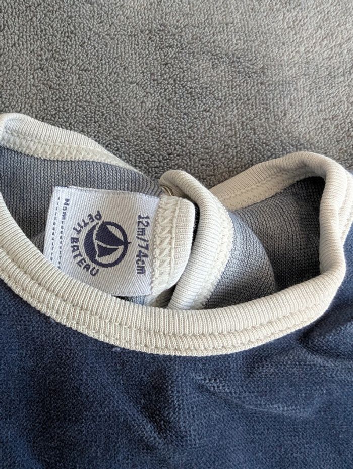 Pyjama velours - 12 mois - Petit Bateau - photo numéro 2