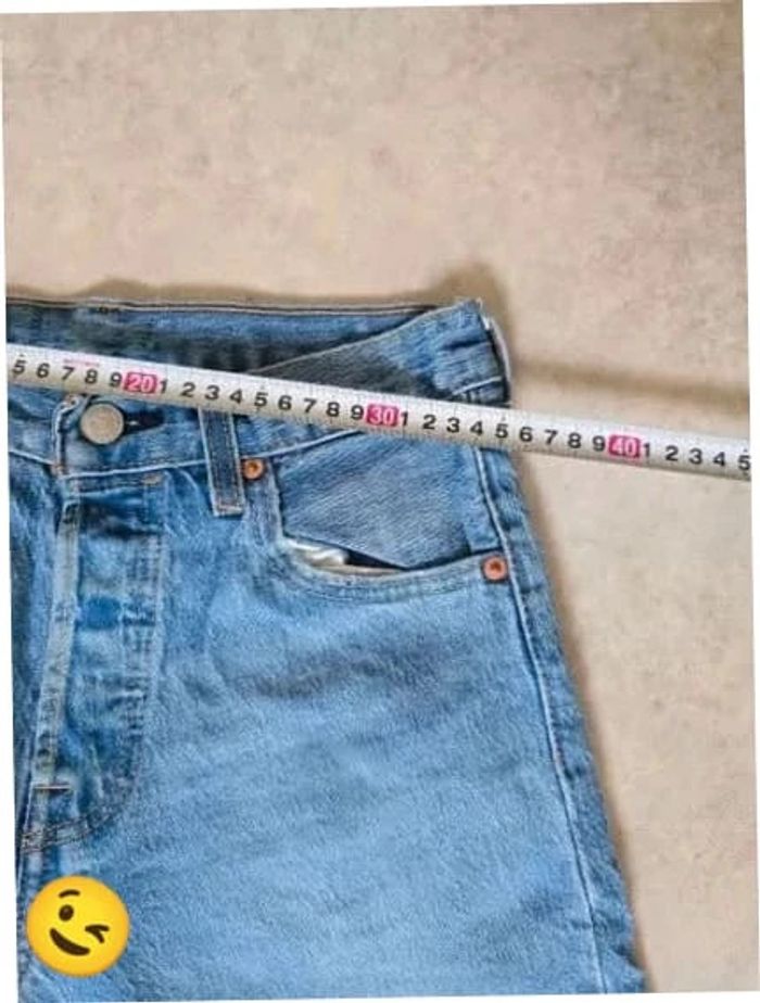 Jeans Levi's 501 W29 FR38 L32 coupe droite bleu Homme Men pan422b - photo numéro 4