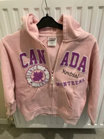 Veste à capuche rose 6 ans
