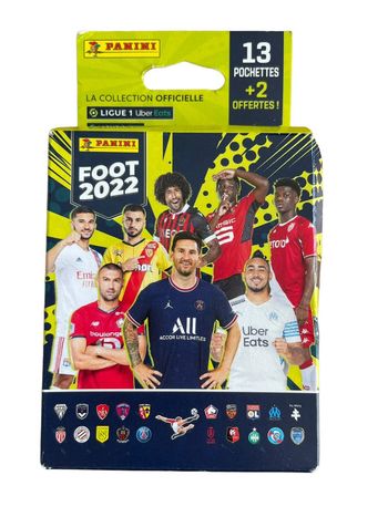 Cartes Panini Foot 2022 Ligue 1 et 2 15 pochettes neuf