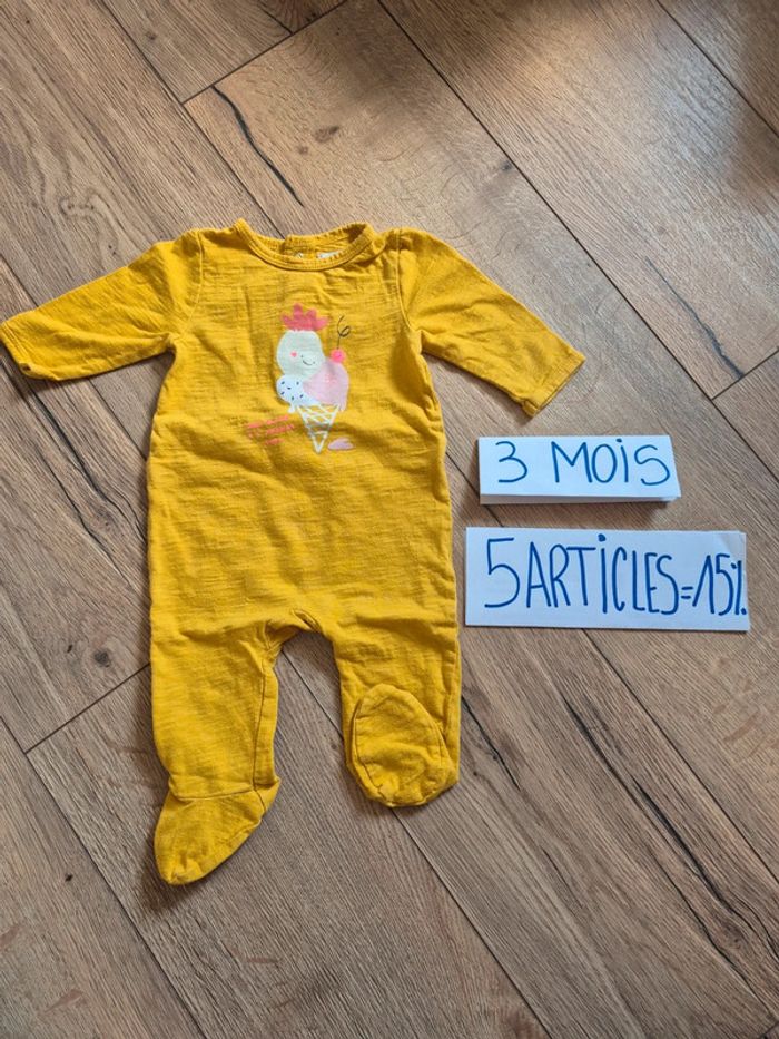 🌼 Pyjama bébé Gémo 3 mois