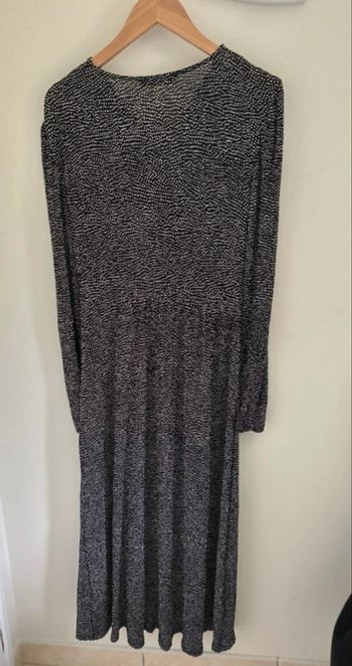 Robe longue Mango M noir et blanche - photo numéro 4