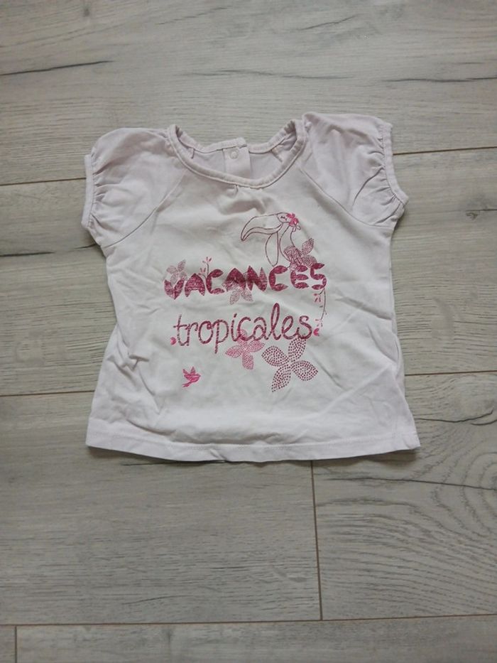 T-shirt manches courtes ~ Vertbaudet ~ 6mois (67cm)