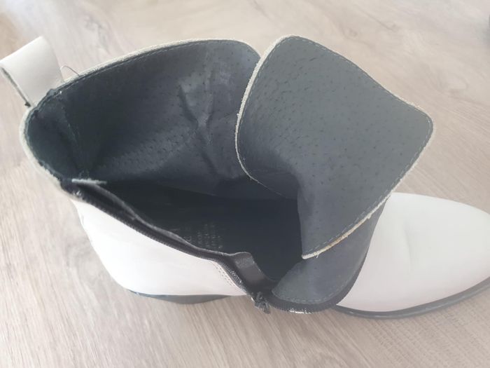 bottines blanches T39 cuir - photo numéro 4