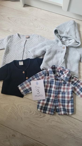 Lot veste chemise