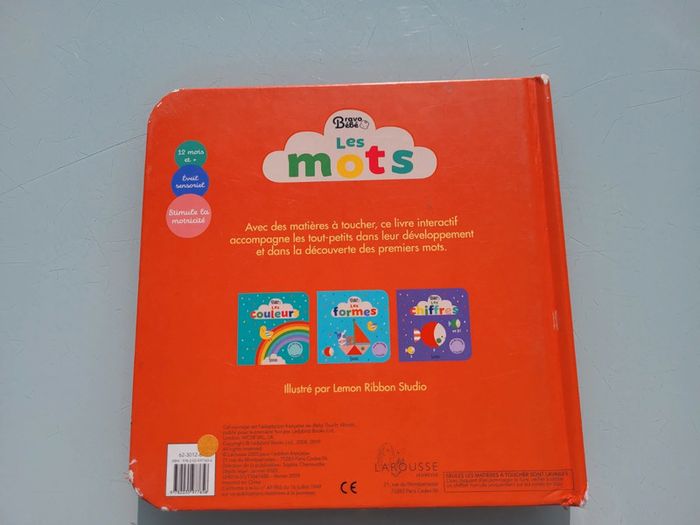 Imagier Larousse Jeunesse, à toucher ,Les Mots - photo numéro 13