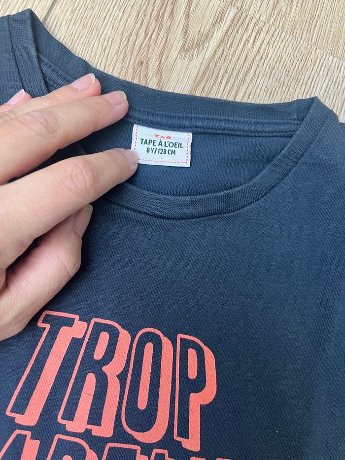 Teeshirt bleu marine Tape à l’œil - photo numéro 2