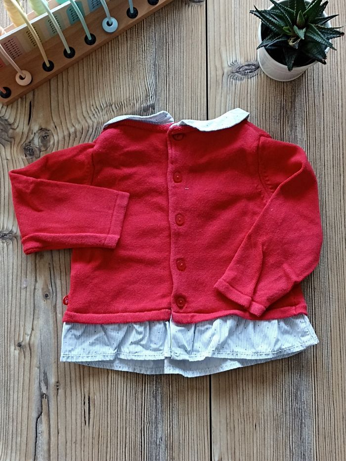 Pull chemise fille 12 mois - photo numéro 3