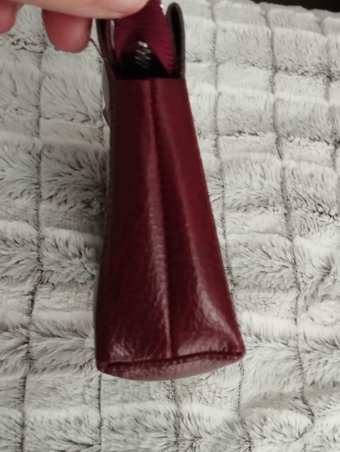 Trousse bordeaux vintage - photo numéro 5