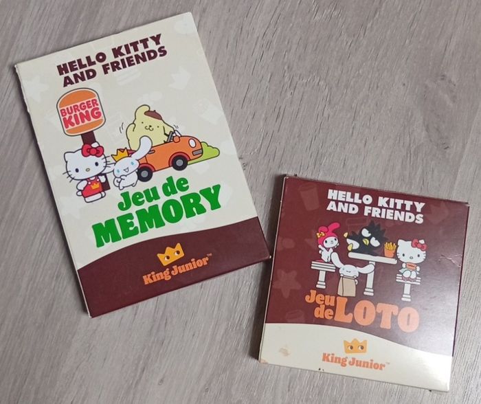 Lot jeux Hello Kitty Burger King