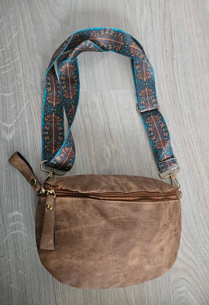 Sac banane beige marron - photo numéro 3