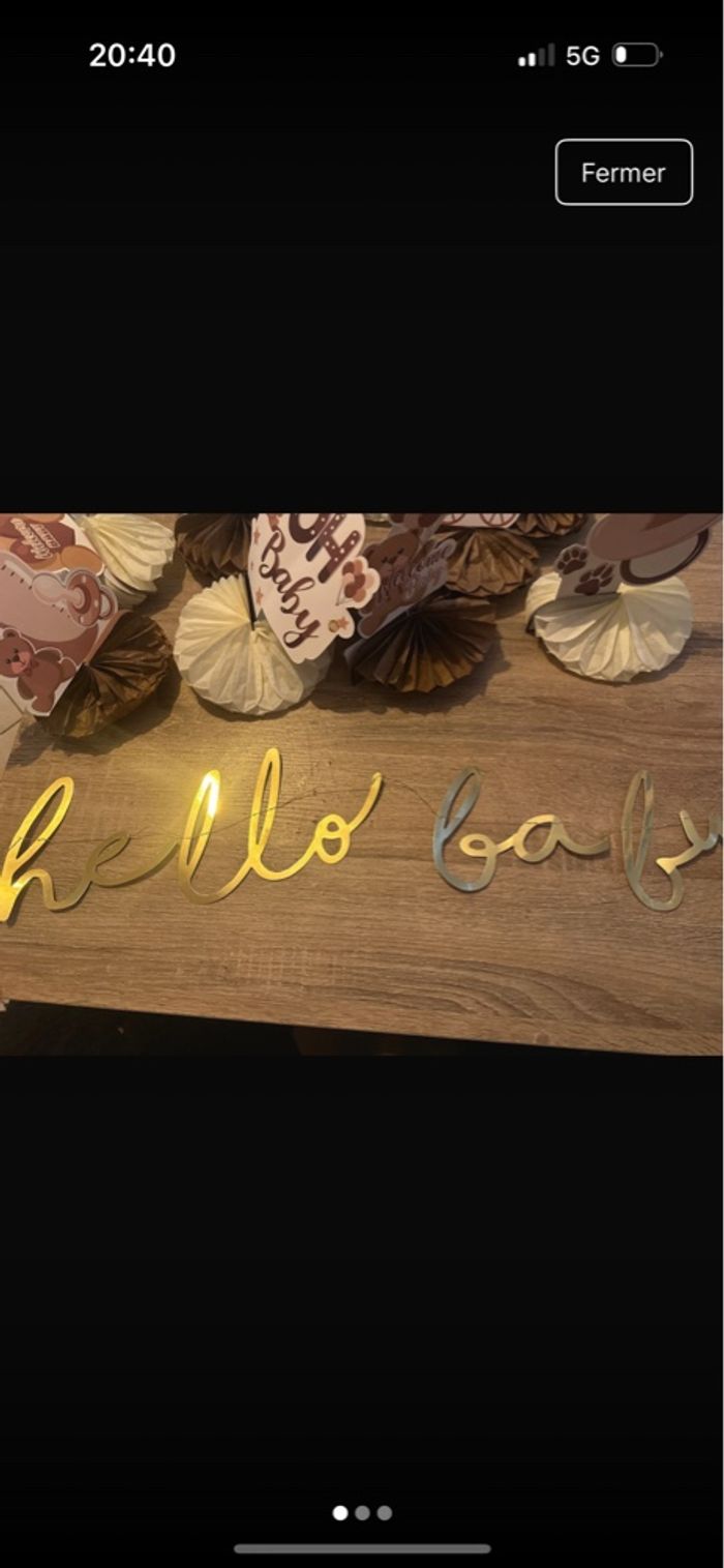 Banderole hello, baby - photo numéro 2