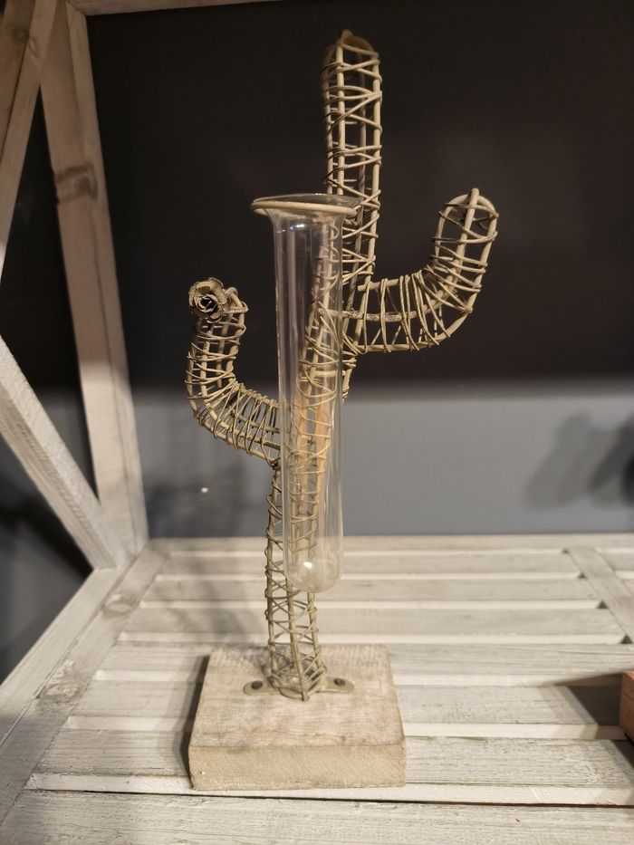 Petit vase cactus 🌵 en métal