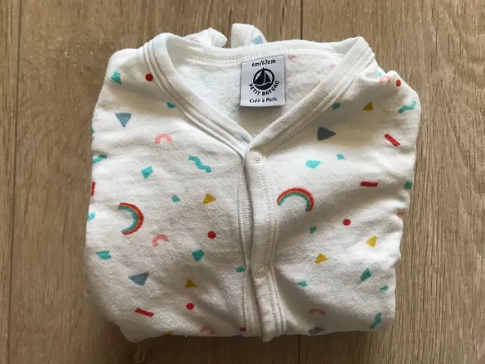 Dors bien en molleton Petit Bateau 6 mois - photo numéro 4