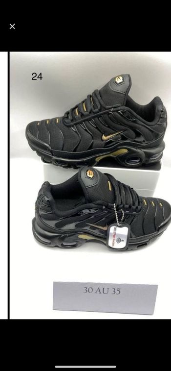 Nike tn noir doré 32